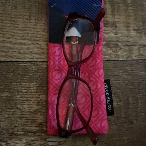 NWT FOSTER GRANT +2.50 Red/Magenta Reading Glasses - Picture 8 of 16